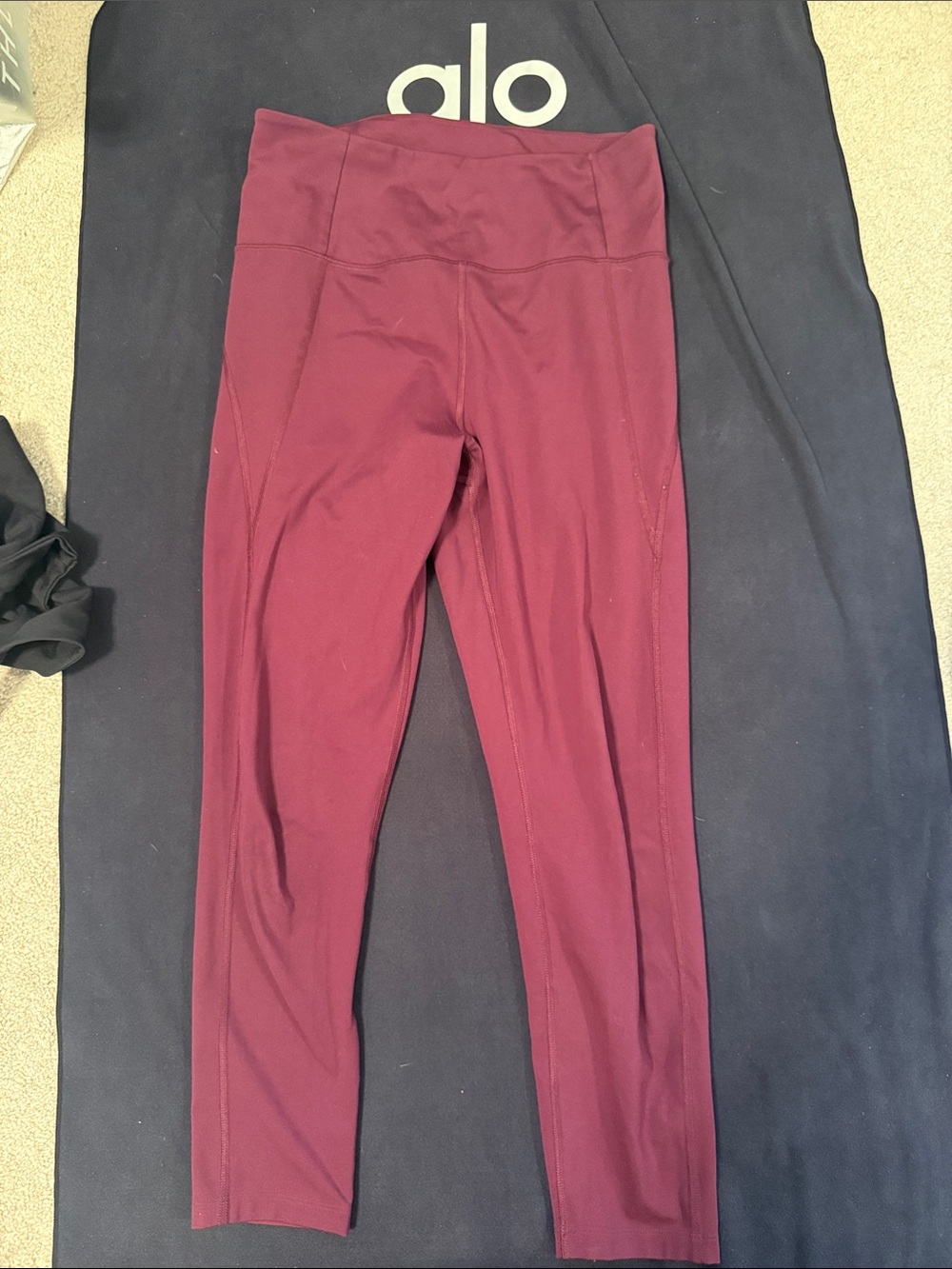 girlfriend collective High-Rise Burgundy Leggings
